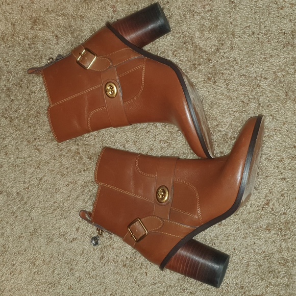 Coach Moto Heel Booties sz 6.5 - Picture 2 of 10